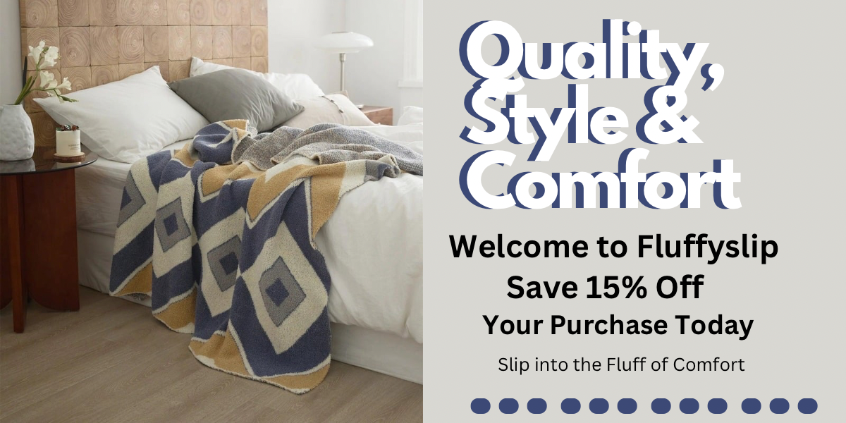 Throw blanket queen size bed cotton duvet cover Fluffyslip