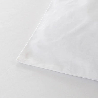 800TC White Egyptian Cotton Hotel Style Duvet Cover Flat Sheet - Fluffyslip