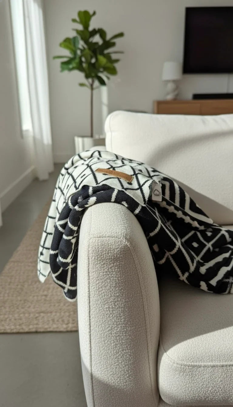 Benevolent Diamond Cotton Throw Blanket