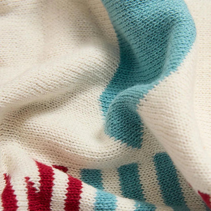 Bohemian Radiance Knitted Blanket - Fluffyslip