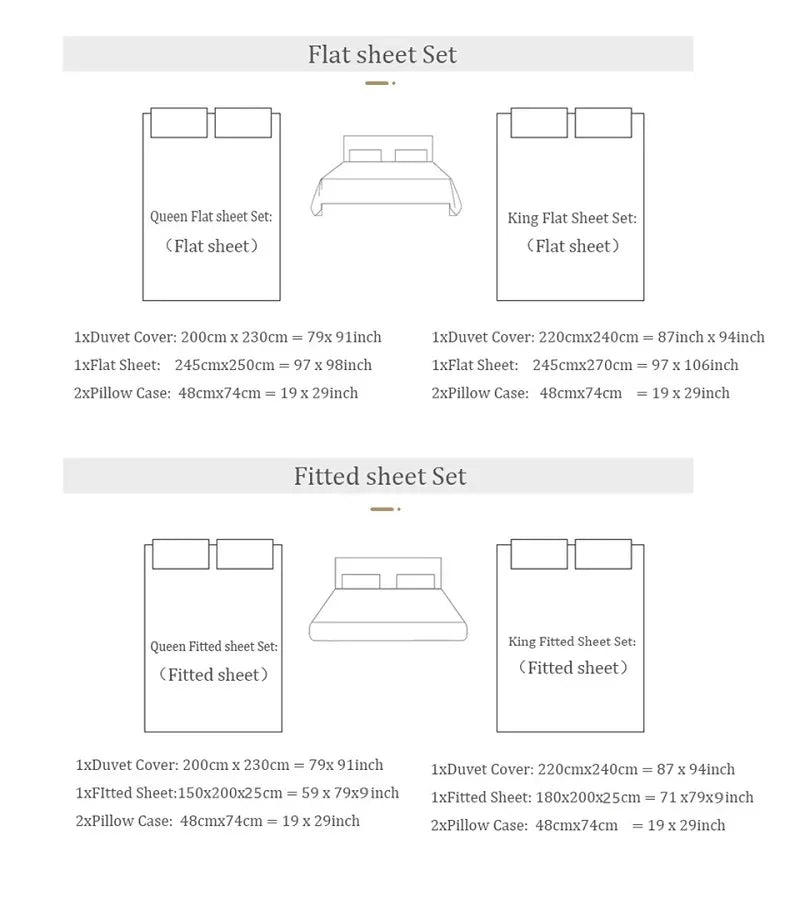 Botanical Egyptian Cotton Duvet Cover Set