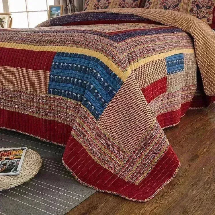 Handmade Patchwork Bedspread Set - Fluffyslip