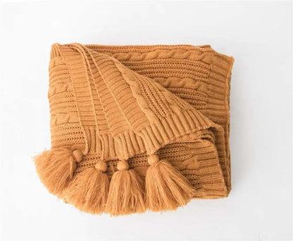 Striped Harmony Knit Throw Blanket - Fluffyslip