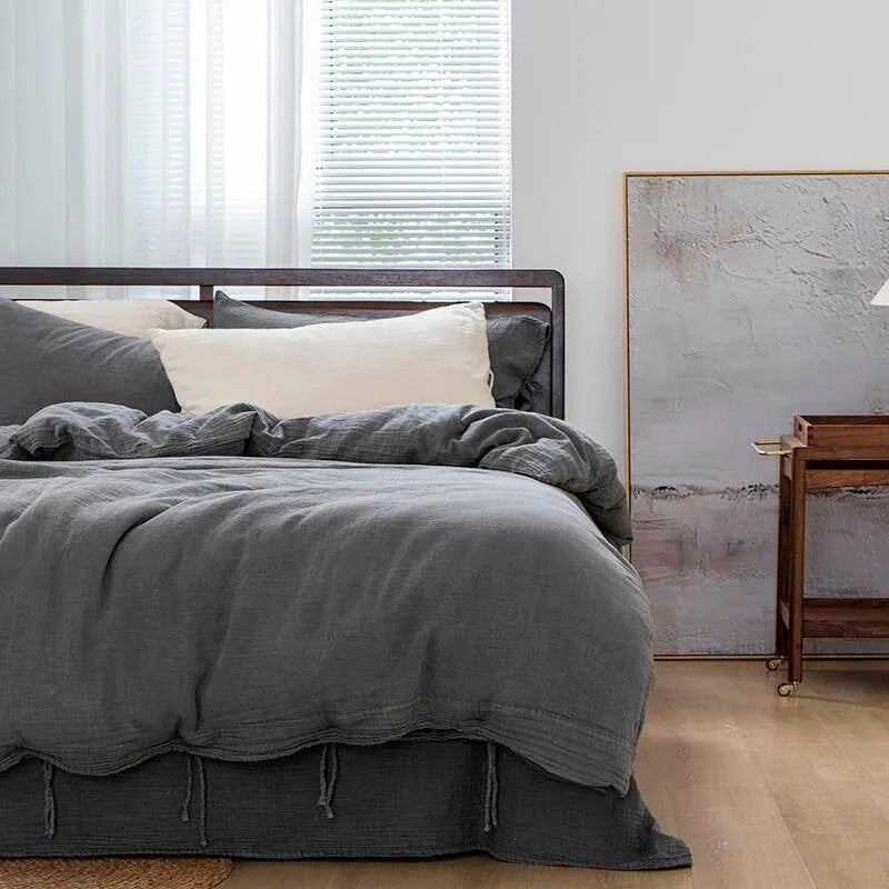 Vintage Washed Cotton Duvet Set - Fluffyslip