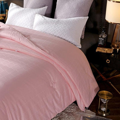 Comforter Bedding - All Season White Grey Quilted Duvet Insert Breathable- Goose Down Alternative Comforter - Full/Queen size - Fluffyslip