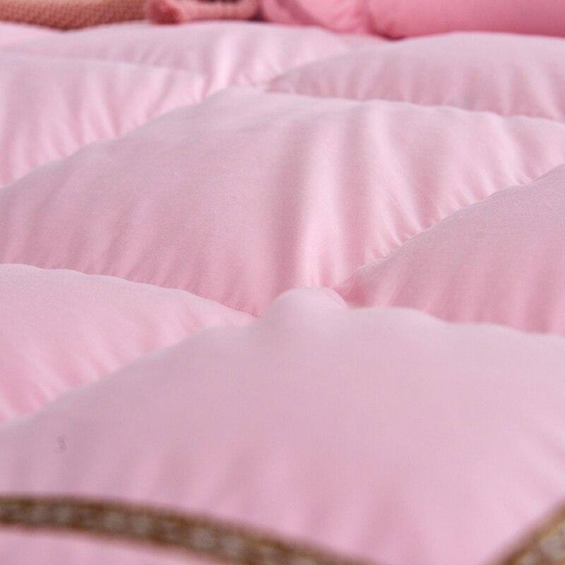 Luxurious 1000 TC 100%Cotton Cover Goose Down Comforter Duvet cover Insert Queen King size White Pink Grey Comforter All Season - Fluffyslip