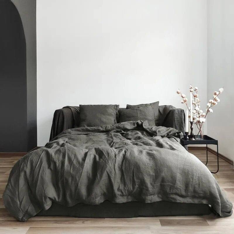5-Piece Pure Linen Bedding Set - Fluffyslip