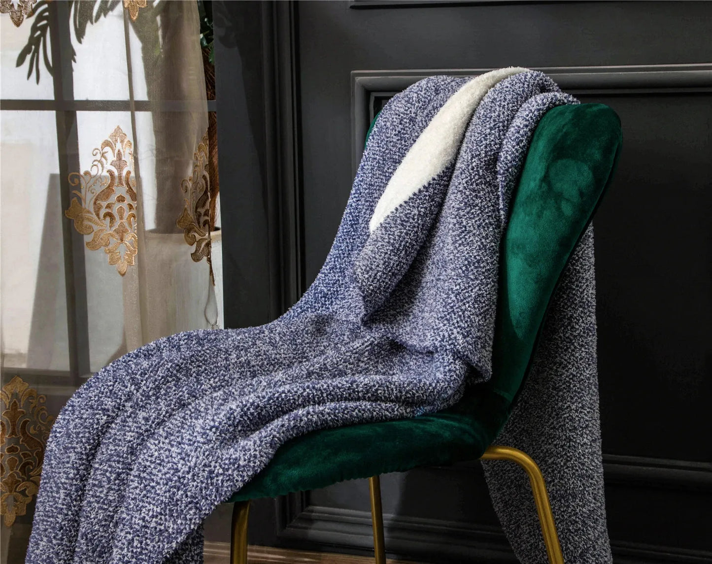 Serene Wrap Office Knitted Throw Blanket