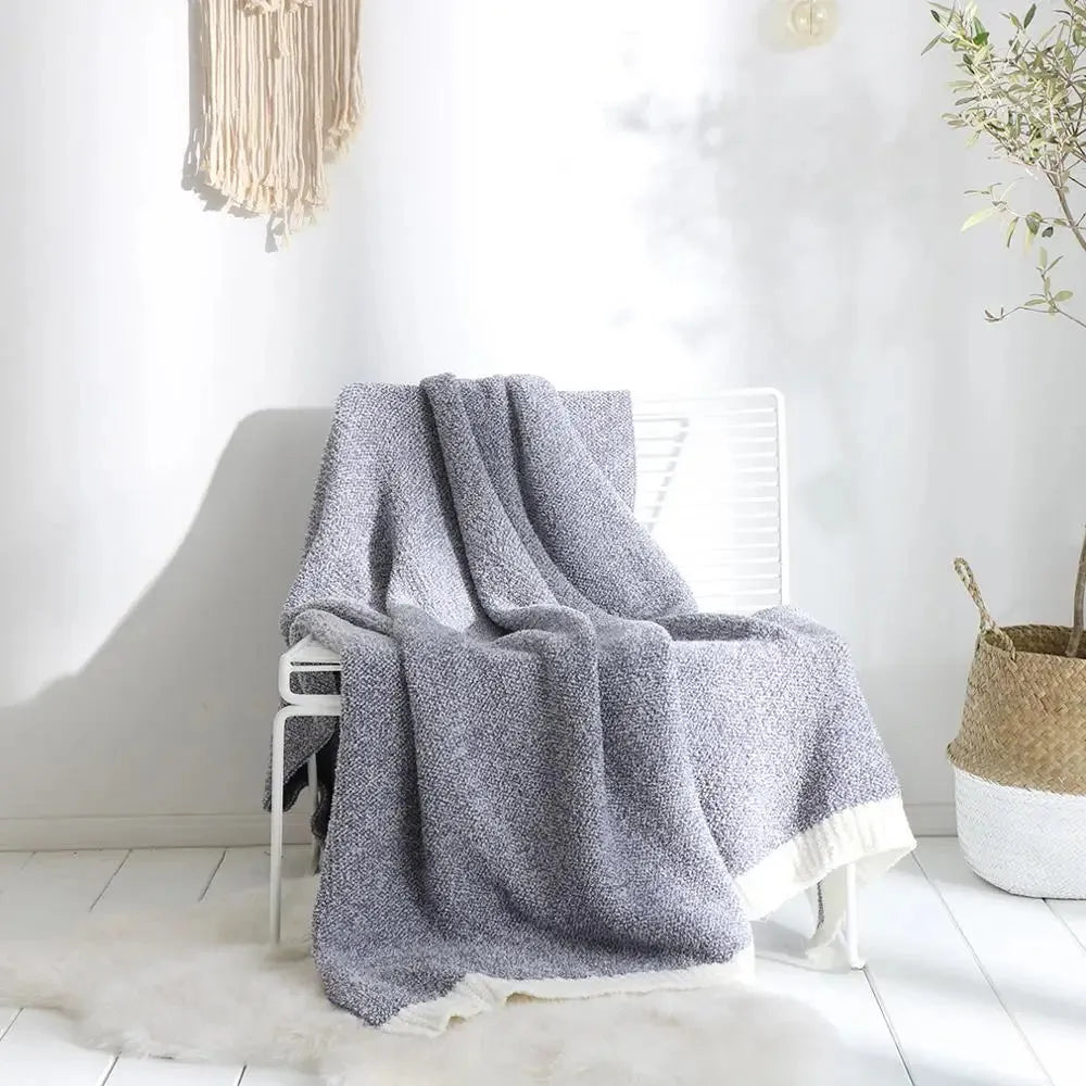 Serene Wrap Office Knitted Throw Blanket