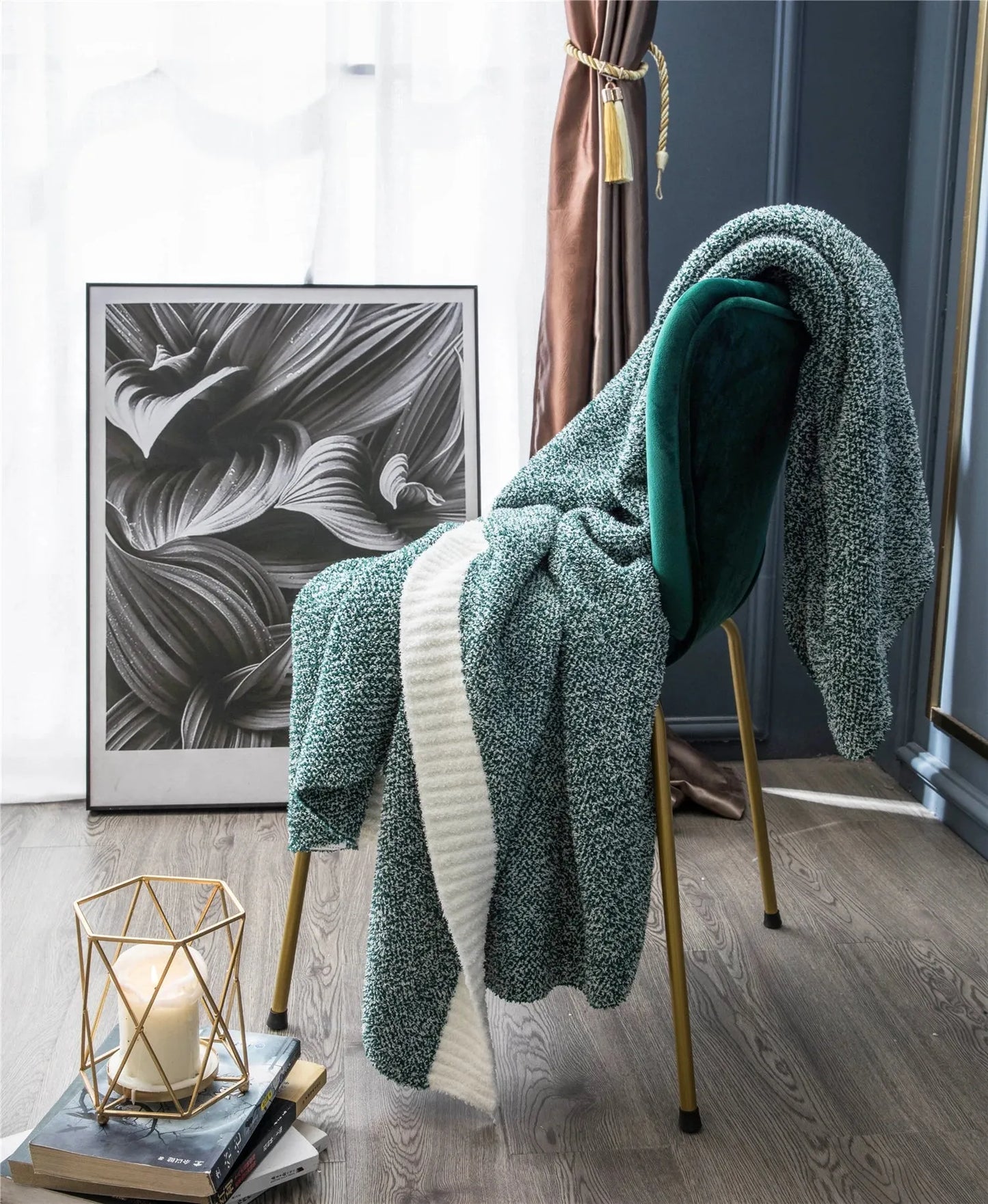 Serene Wrap Office Knitted Throw Blanket