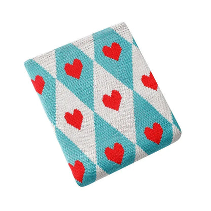 Diamond Heart Love Throw Blanket