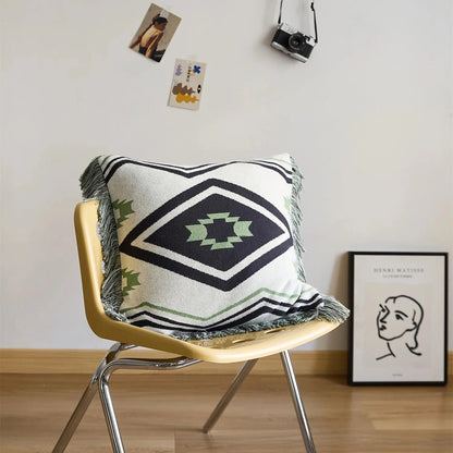 Tribal Loom Cotton Throw Pillowcase