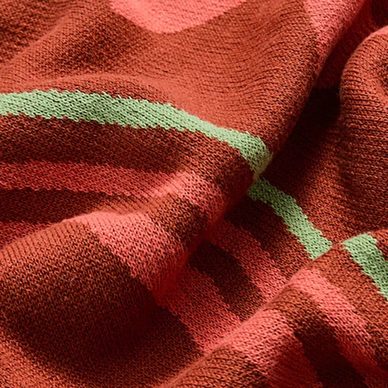 Tribal Loom Cotton Throw Blanket