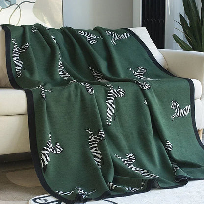 Zebra Trail lightweight Throw blanket