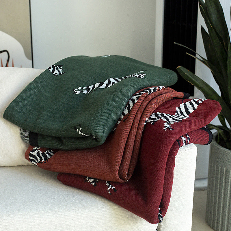 Zebra Trail lightweight Throw blanket