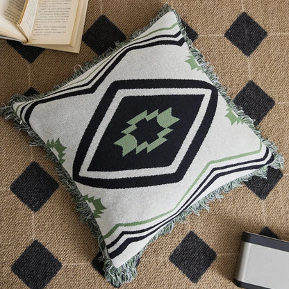 Tribal Loom Cotton Throw Pillowcase