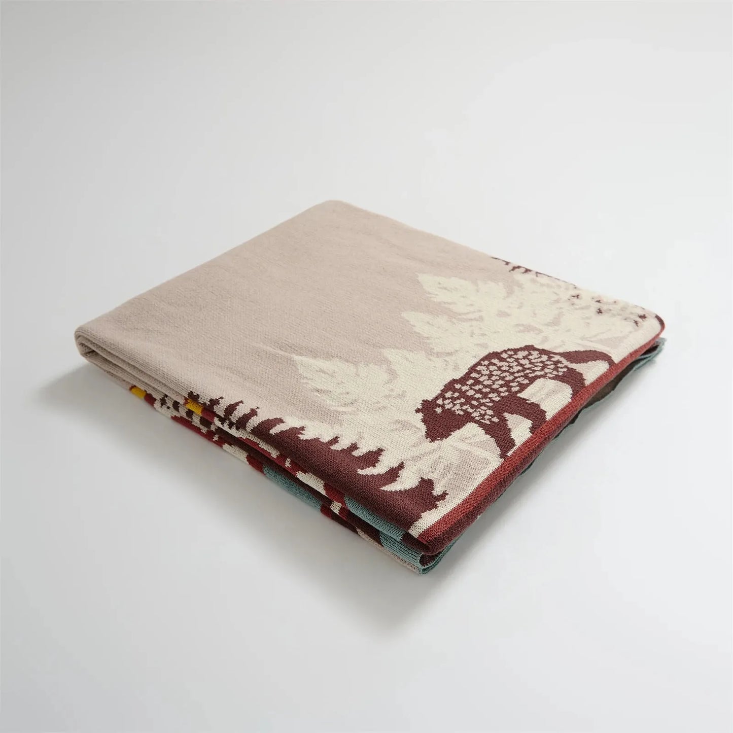 Bear Tranquility Mountain Cotton Throw Blanket