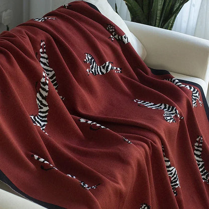 Zebra Trail lightweight Throw blanket