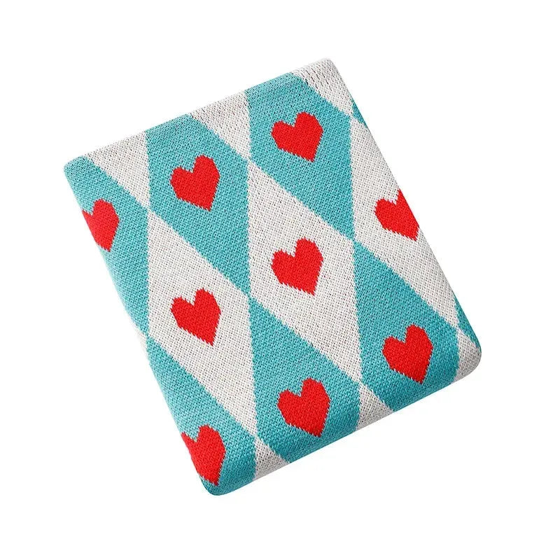 Diamond Heart Love Throw Blanket