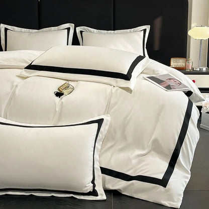 Ashley Square Brushed Microfiber Duvet Cover Set - Fluffyslip
