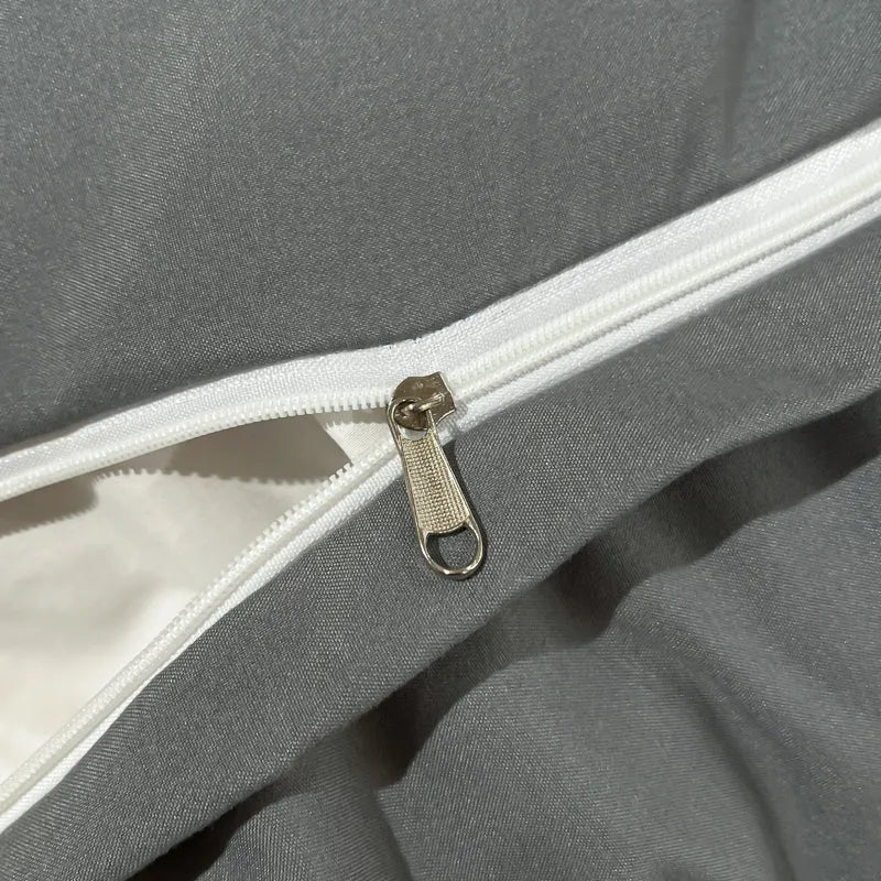 Ashley Square Brushed Microfiber Duvet Cover Set - Fluffyslip