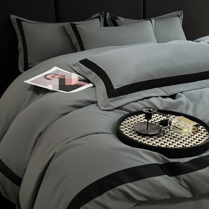 Ashley Square Brushed Microfiber Duvet Cover Set - Fluffyslip