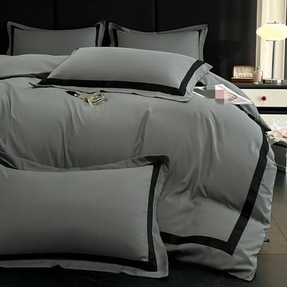 Ashley Square Brushed Microfiber Duvet Cover Set - Fluffyslip