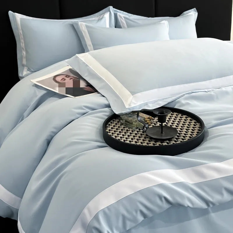 Ashley Square Brushed Microfiber Duvet Cover Set - Fluffyslip