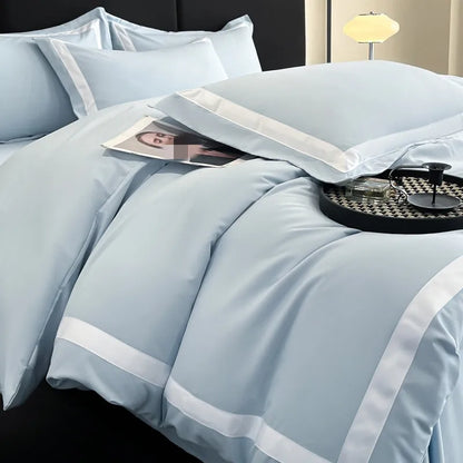 Ashley Square Brushed Microfiber Duvet Cover Set - Fluffyslip