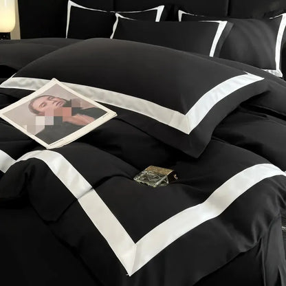 Ashley Square Brushed Microfiber Duvet Cover Set - Fluffyslip