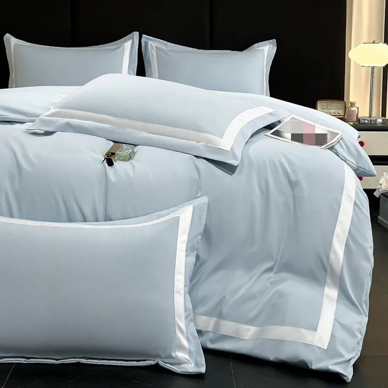 Ashley Square Brushed Microfiber Duvet Cover Set - Fluffyslip