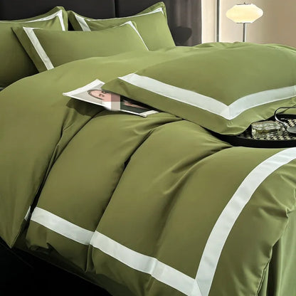 Ashley Square Brushed Microfiber Duvet Cover Set - Fluffyslip