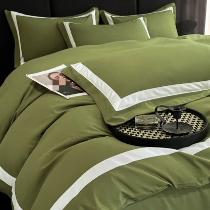 Ashley Square Brushed Microfiber Duvet Cover Set - Fluffyslip