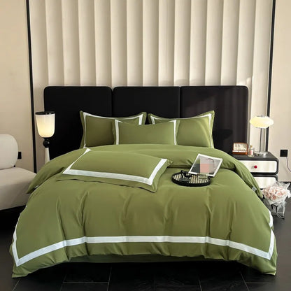 Ashley Square Brushed Microfiber Duvet Cover Set - Fluffyslip