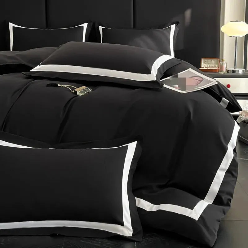Ashley Square Brushed Microfiber Duvet Cover Set - Fluffyslip