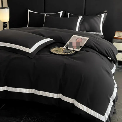 Ashley Square Brushed Microfiber Duvet Cover Set - Fluffyslip