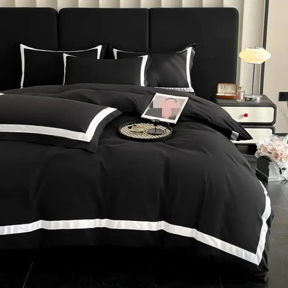 Ashley Square Brushed Microfiber Duvet Cover Set - Fluffyslip