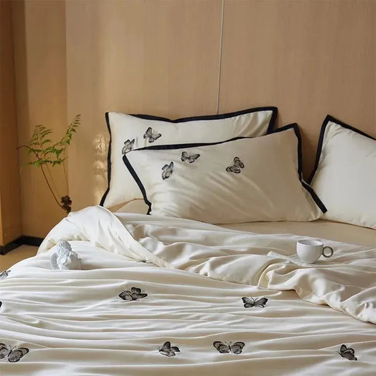 Awakening Butterfly Lyocell Duvet Cover Set - Fluffyslip