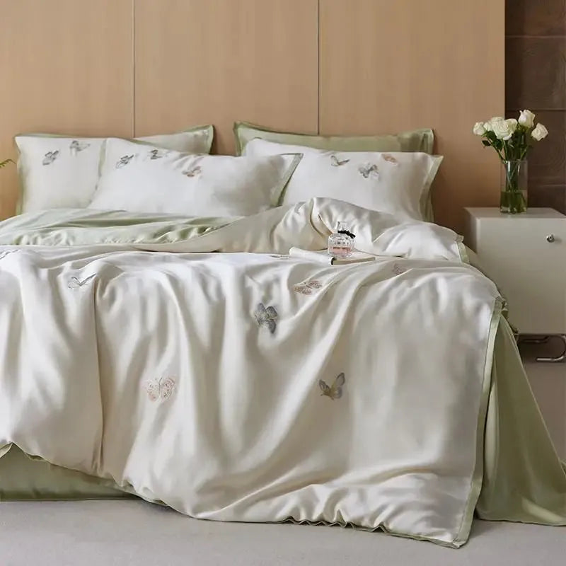 Awakening Butterfly Lyocell Duvet Cover Set - Fluffyslip