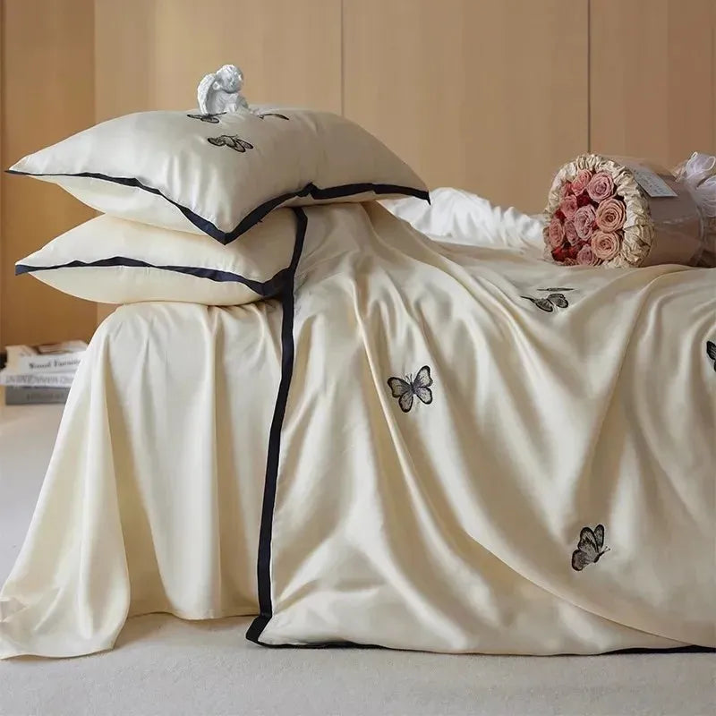 Awakening Butterfly Lyocell Duvet Cover Set - Fluffyslip