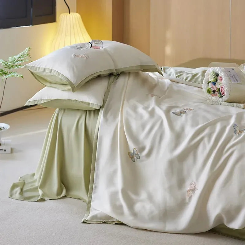 Awakening Butterfly Lyocell Duvet Cover Set - Fluffyslip