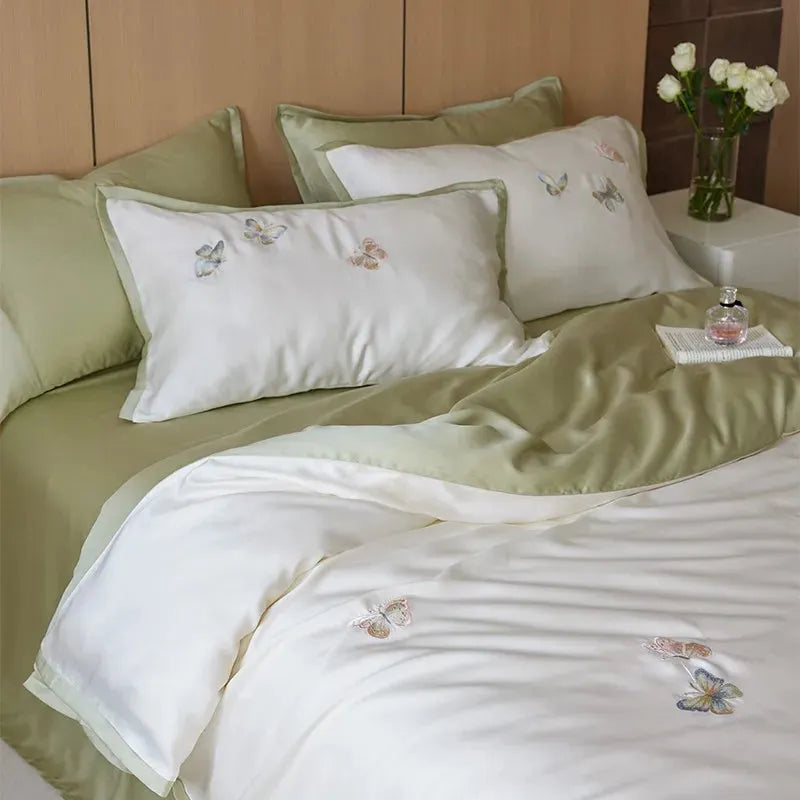 Awakening Butterfly Lyocell Duvet Cover Set - Fluffyslip