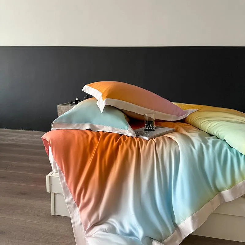 Ayana Gradient Shade Tencel Duvet Cover Set - Fluffyslip
