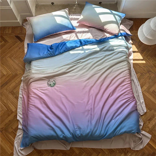 Beach Pearl Gradient Shade Lyocell Duvet Cover Set