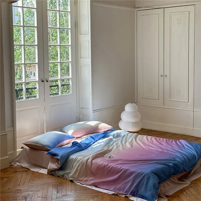 Beach Pearl Gradient Shade Lyocell Duvet Cover Set