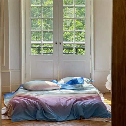 Beach Pearl Gradient Shade Lyocell Duvet Cover Set