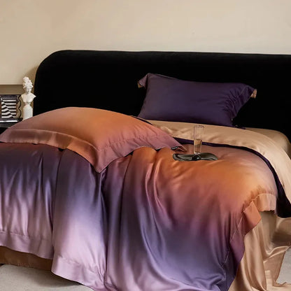 Before Night Gradient Lyocell Duvet Cover Set - Fluffyslip