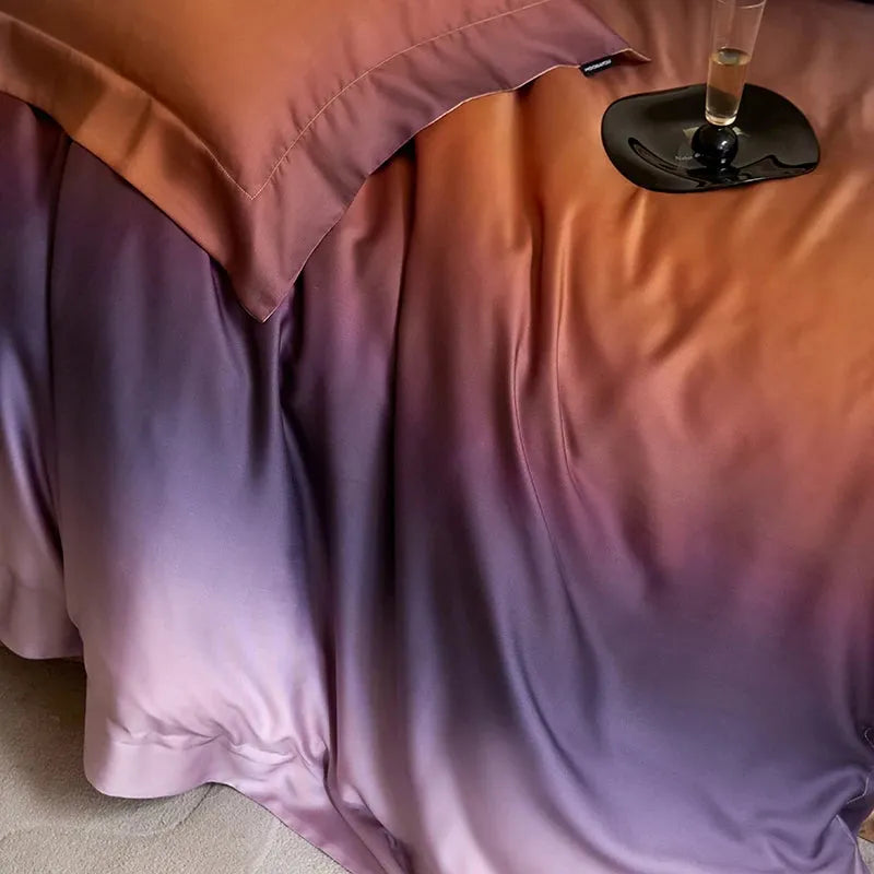 Before Night Gradient Lyocell Duvet Cover Set - Fluffyslip