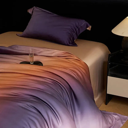 Before Night Gradient Lyocell Duvet Cover Set - Fluffyslip