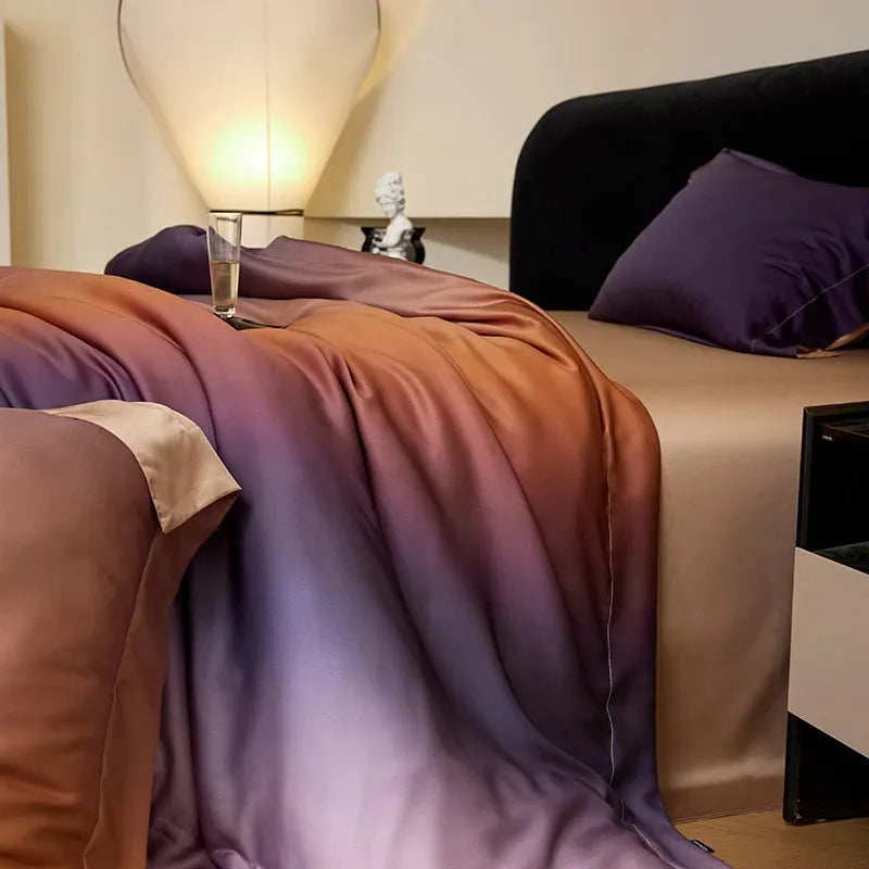 Before Night Gradient Lyocell Duvet Cover Set - Fluffyslip